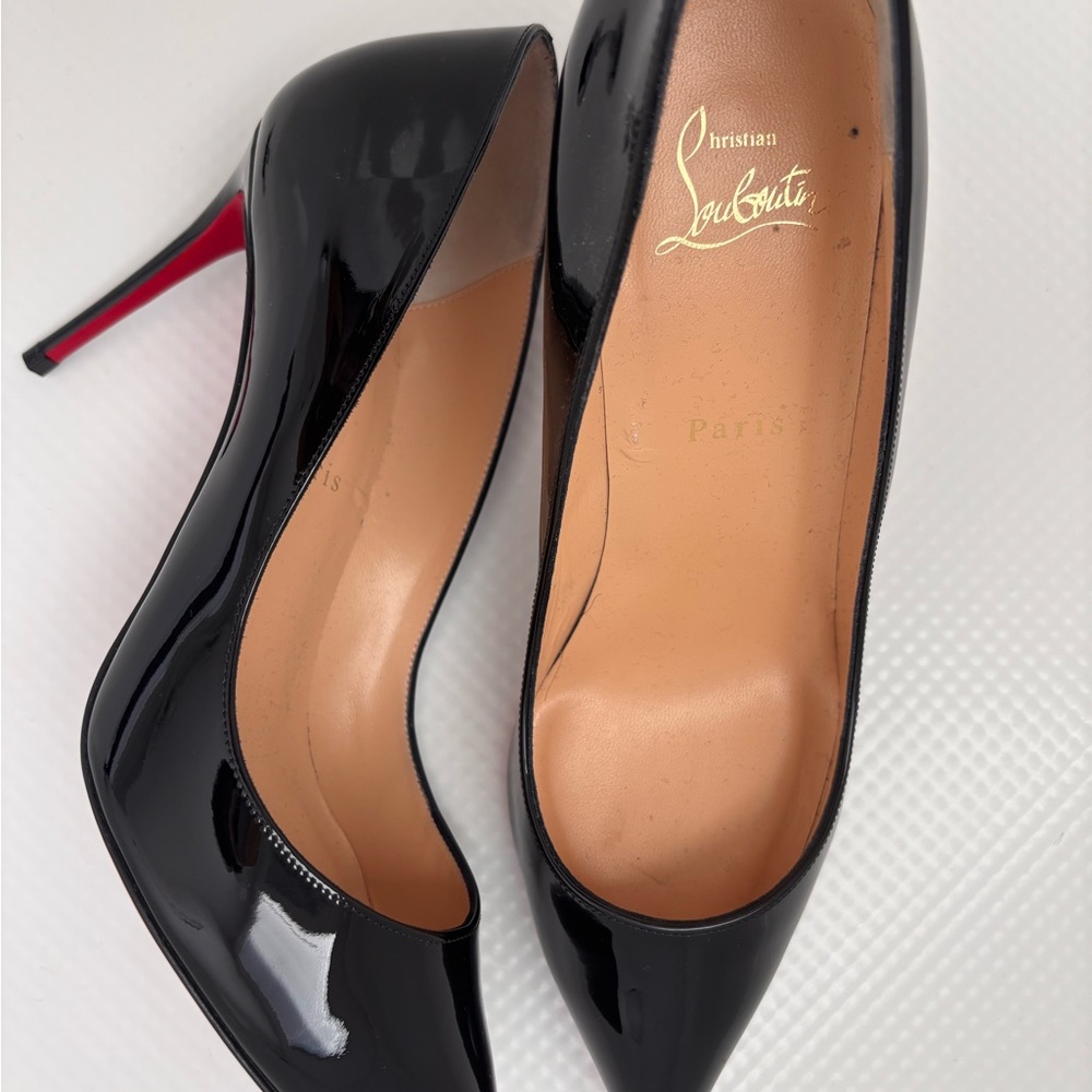 Christian Louboutin Black and Red Stiletto Heels